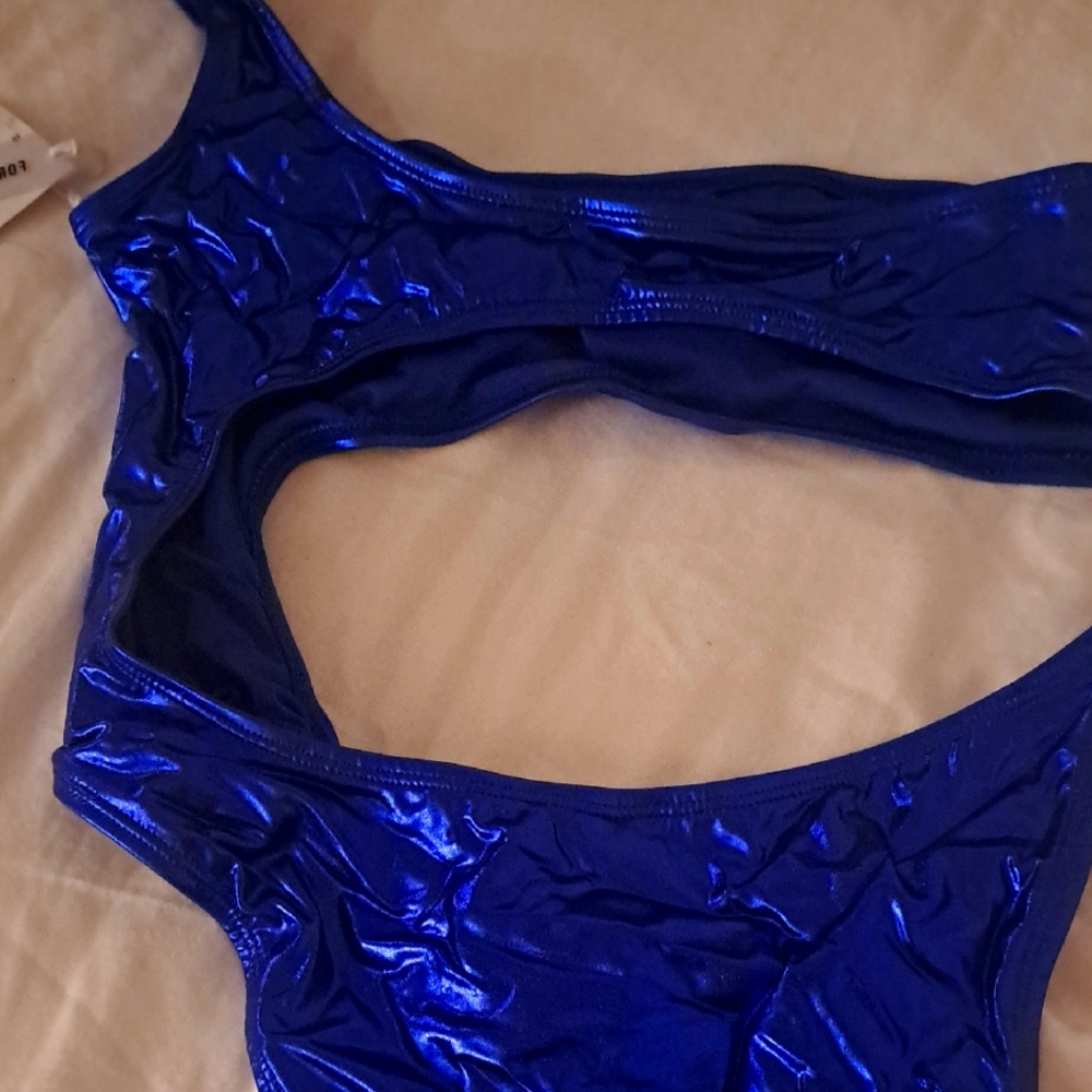 Shiny Blue Bikini Set
